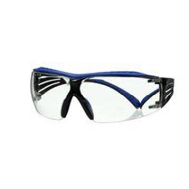 3M SecureFit 400X veiligheidsbril met blauw/grijs montuur en heldere lens