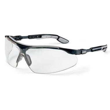 uvex 9160-275 i-vo veiligheidsbril zwart/grijs met heldere lens