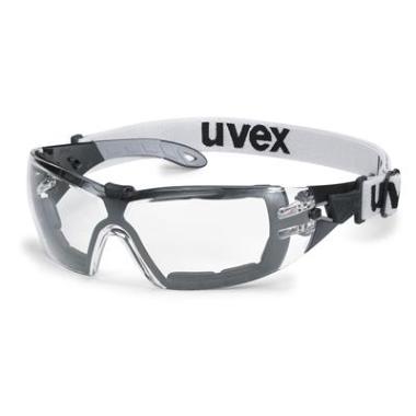 uvex pheos guard 9192-180 veiligheidsbril met extra frame en hoofdband