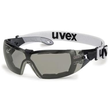 uvex pheos guard 9192-181 veiligheidsbril met extra frame en hoofdband