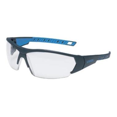 uvex 9194-171 i-works veiligheidsbril antraciet-blauw met heldere lens