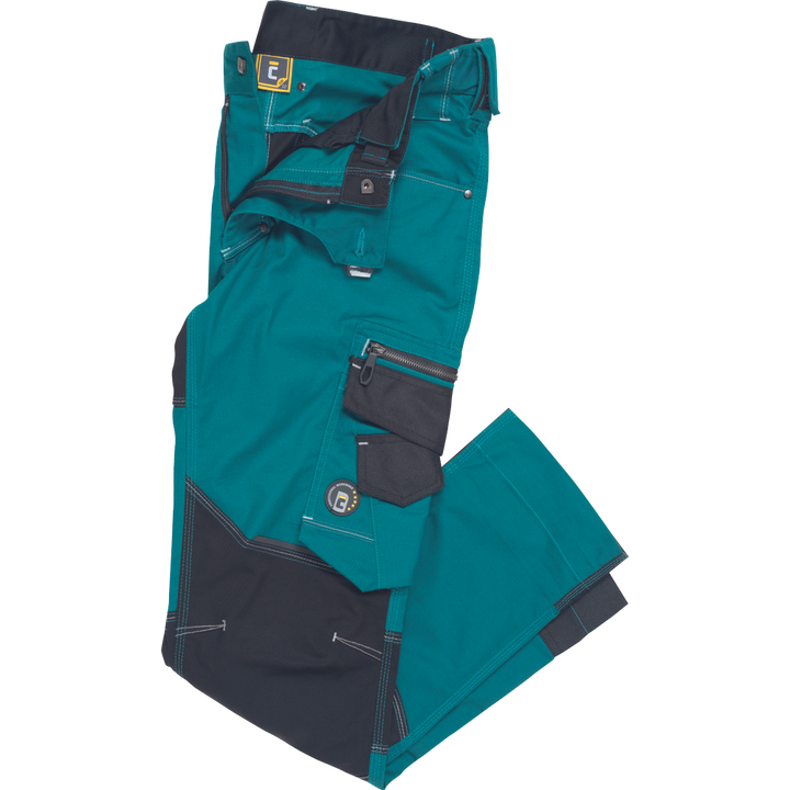 CERVA Neurum performance slim-fit werkbroek 4-way stretch petrol blauw