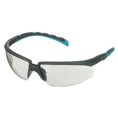 3M Solus 2000 veiligheidsbril met grijs/blauw-groen montuur en I/O grijze lens