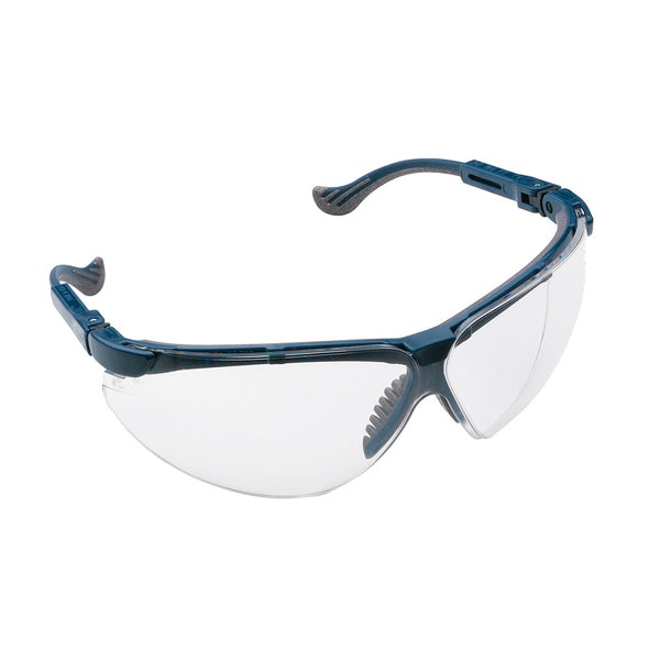 Honeywell XC veiligheidsbril met blauw frame en heldere lens