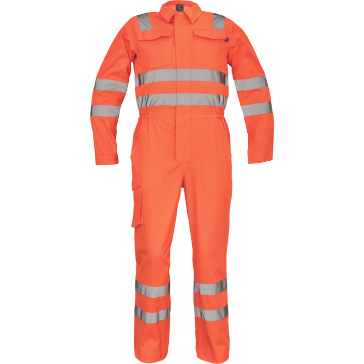 CERVA Paterna HI-VIS lichtgewicht overall oranje met reflectie strepen