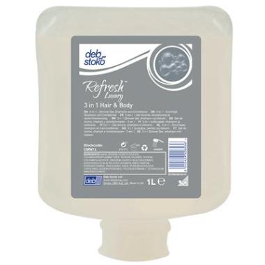 DEB CMW1L Stoko Refresh Luxury 3 in 1 Hair & Body shampoo