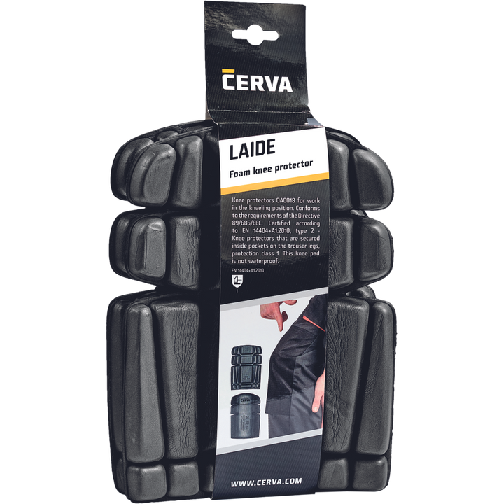 CERVA Laide foam kniebeschermer zwart