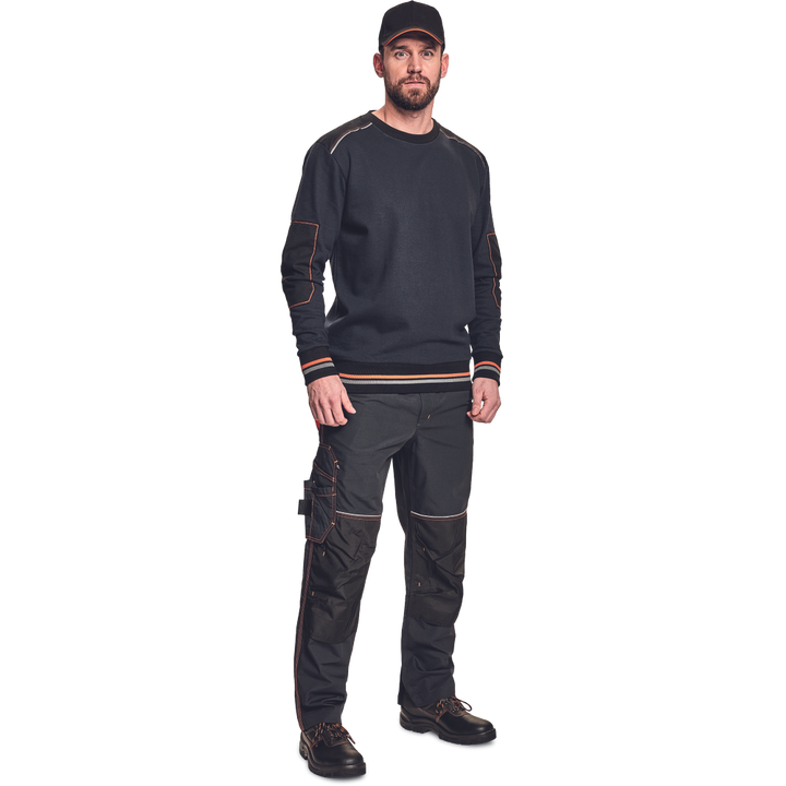 CERVA Knoxfield Sweatshirt Antraciet/Oranje