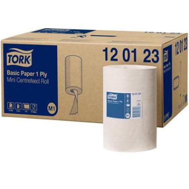 SCA Tork Basic Paper Mini Centerfeed poetsrol wit 120m x 21,5cm
