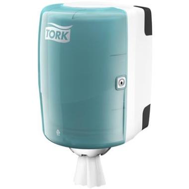 SCA Tork M2 Centerfeed dispenser wit/turqoise