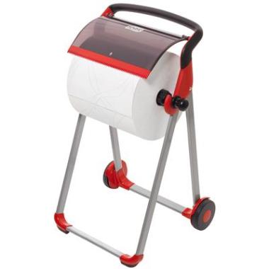 SCA Tork Performance Floor Stand W1 poetsdoeken dispenser zwart/rood