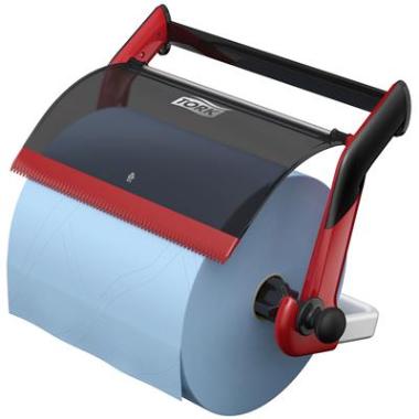 SCA Tork W1 Wall Stand dispenser zwart/rood