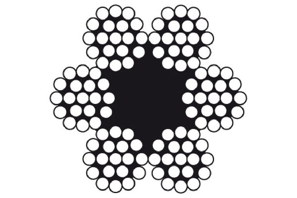 STAALKABEL 6x7+TWK 05 mm rol 50 meter verzinkt