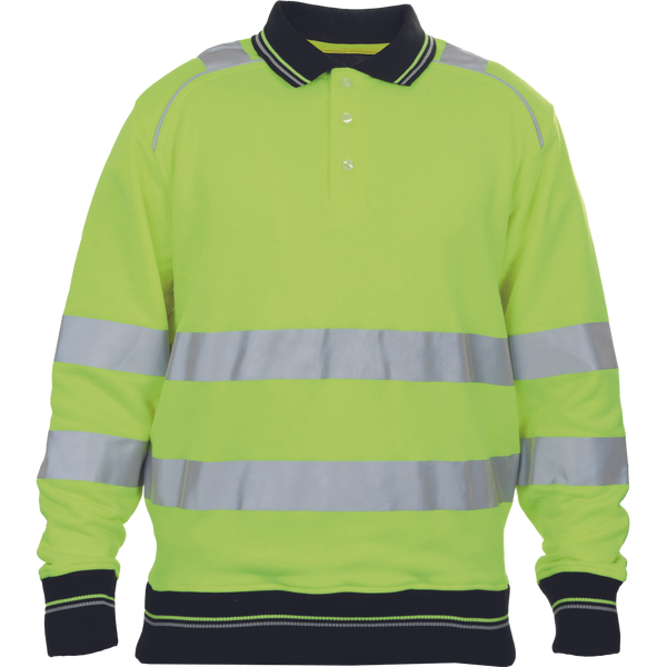 CERVA Knoxfield Hi-Vis Polo Sweatshirt Geel