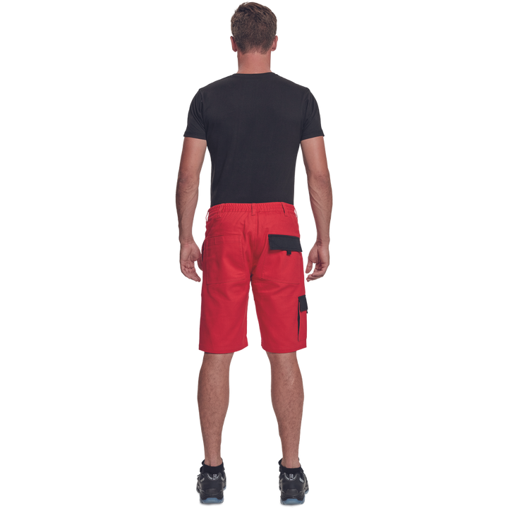 CERVA Max Neo korte werkbroek rood