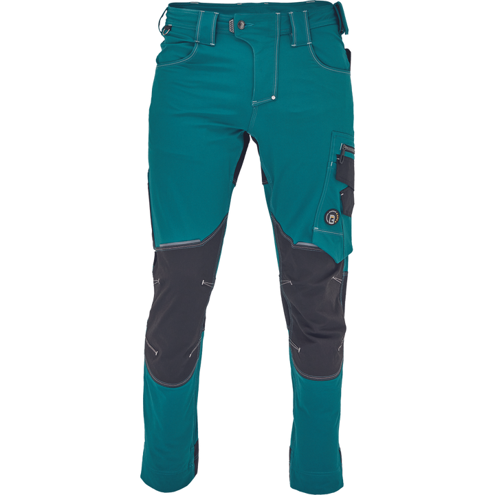 CERVA Neurum performance slim-fit werkbroek 4-way stretch petrol blauw