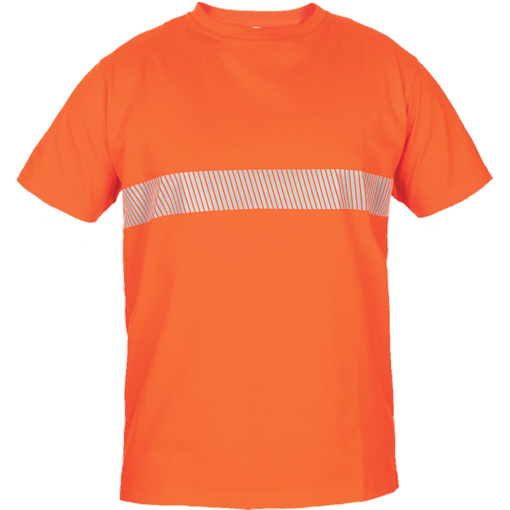 CERVA Rupsa RFLX reflectie streep t-shirt 100% katoen oranje