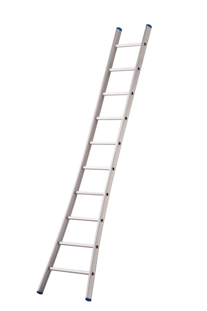 Solide Model A enkele ladder met uitgebogen voet 1x16 treden