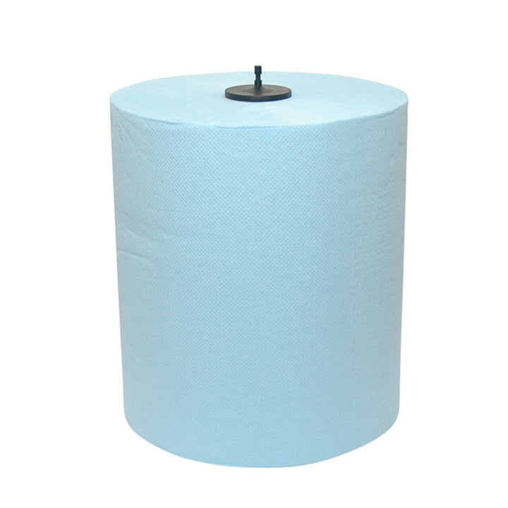 EUROMATIC Handdoekrol dop plus ECO 2-laags 150m blauw
