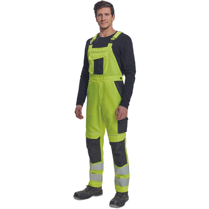 CERVA Max Vivo Hi-vis bretelbroek geel/zwart