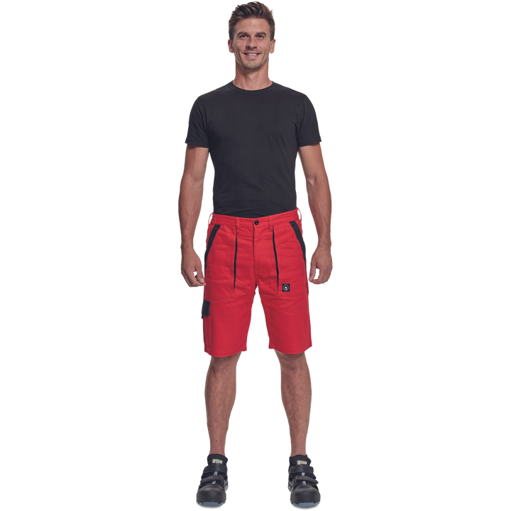 CERVA Max Neo korte werkbroek rood