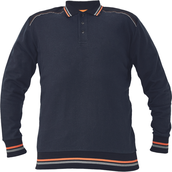 CERVA Knoxfield poloshirt antraciet/rood