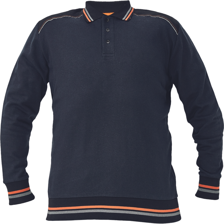 CERVA Knoxfield poloshirt antraciet/rood