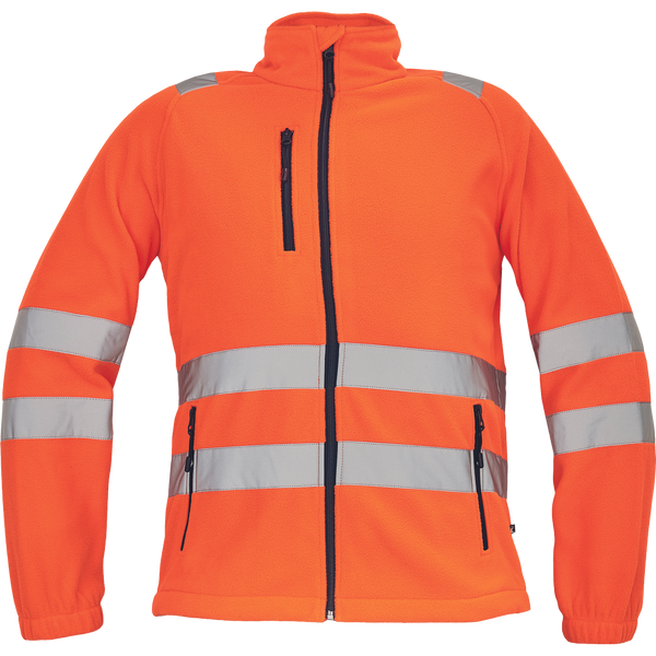Cerva Almeria HI-VIS fleecejas oranje 100% polyester