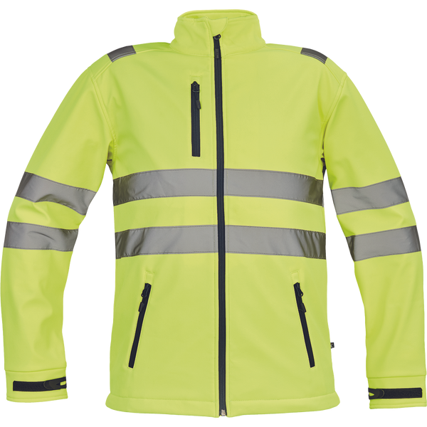 Cerva Almeria HI-VIS fleecejas geel 100% polyester