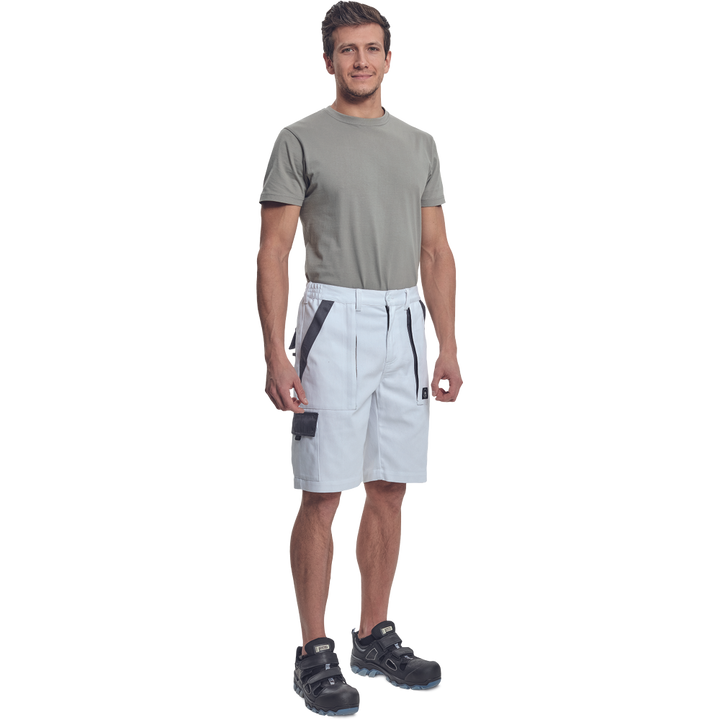 CERVA Max Neo korte werkbroek wit