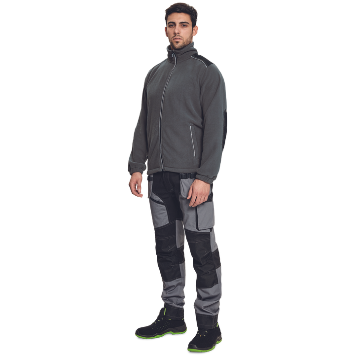 CERVA Knoxfield Fleecevest Antraciet/Geel
