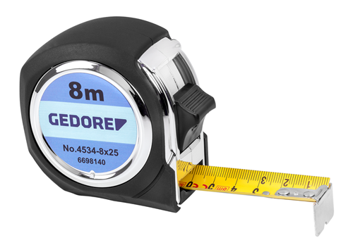 Gedore 4534-5 rolbandmaat 5 meter x 19mm met vastzetknop