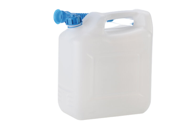 Hunersdorff waterjerrycan HDPE 12 liter naturel met flexibele tuit