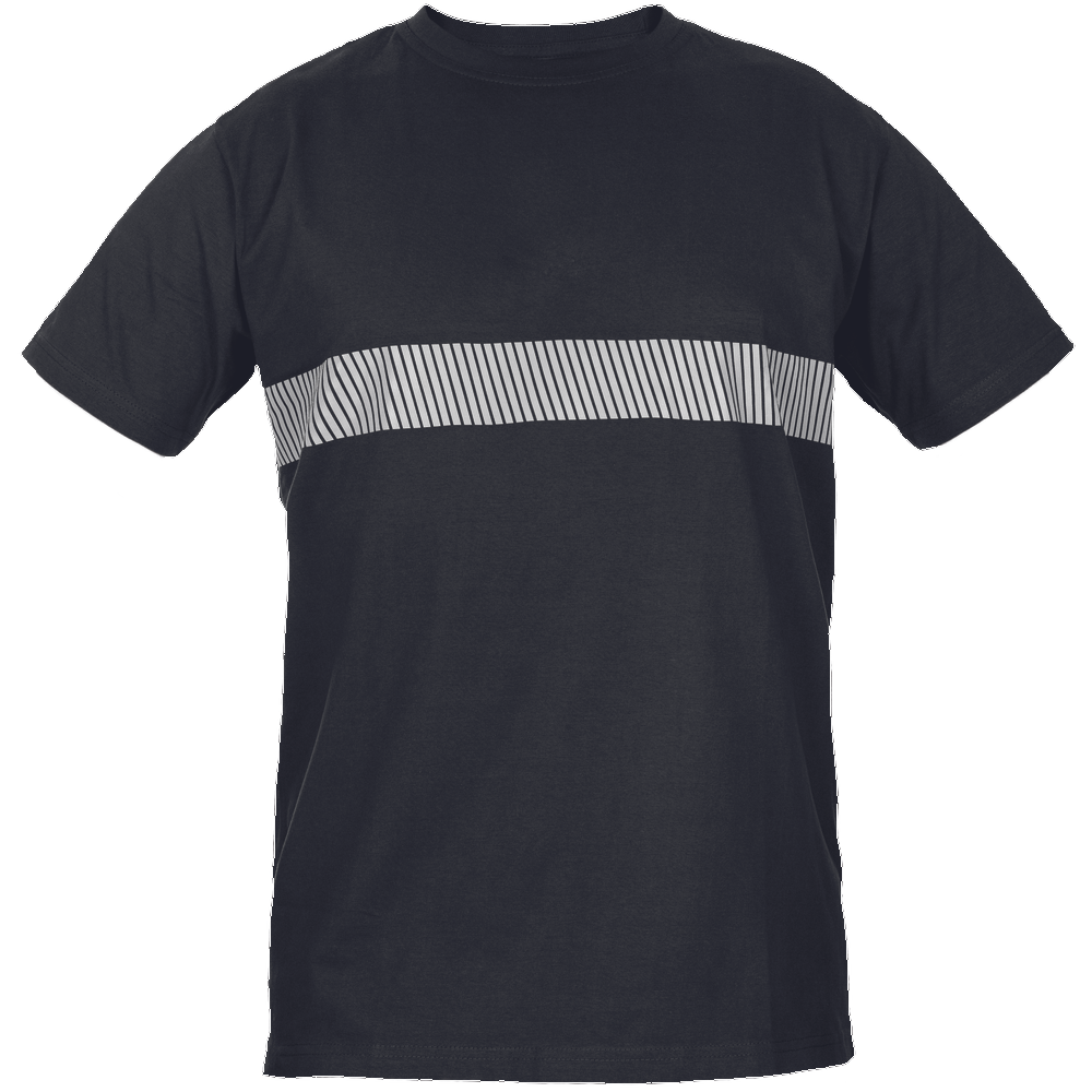 Cerva Rupsa RFLX reflectie streep t-shirt 100% katoen zwart