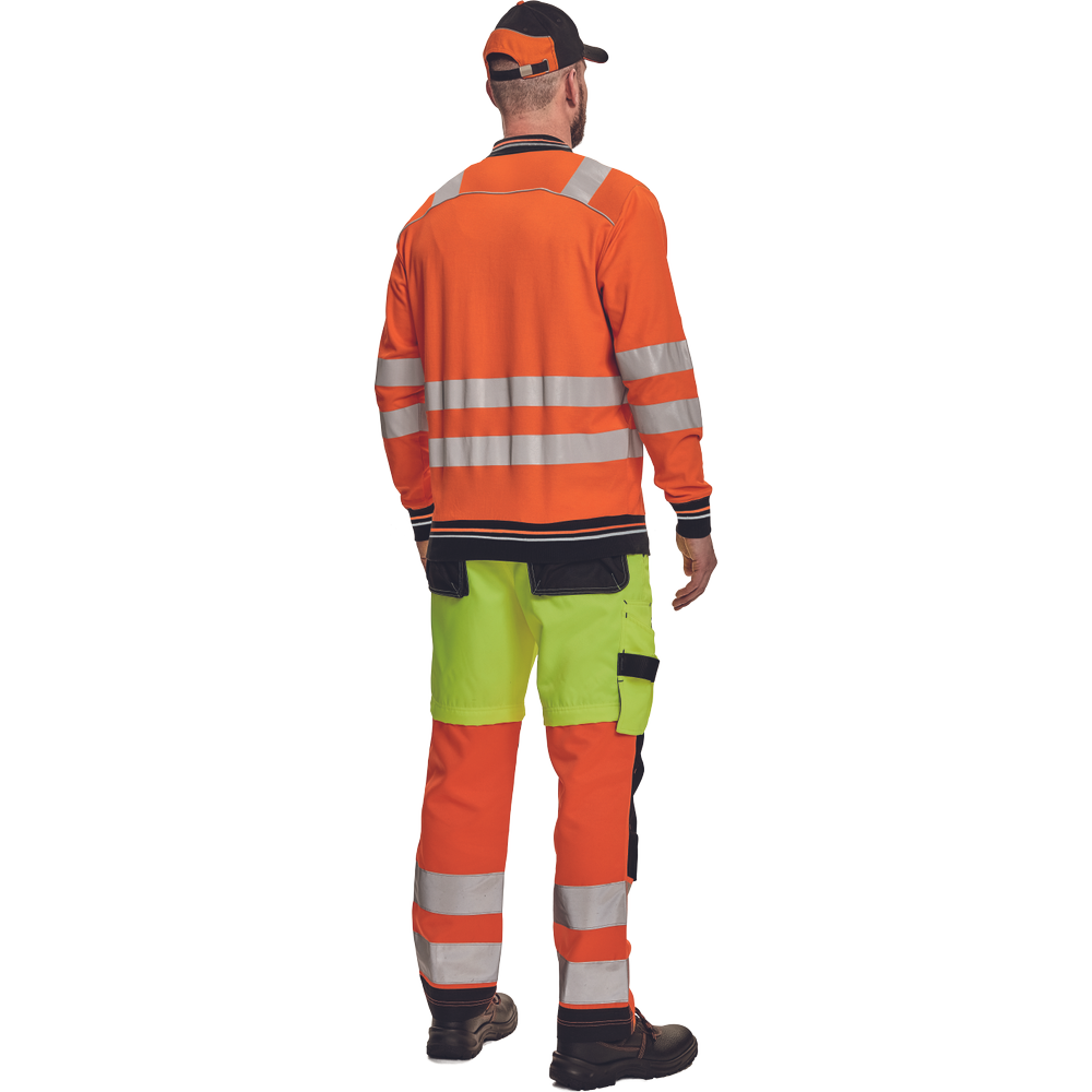 Cerva knoxfield Hi-Vis polo sweatshirt oranje