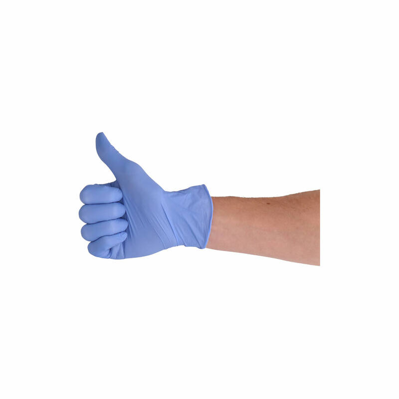 CMT Soft nitril handschoen violetblauw poedervrij Small