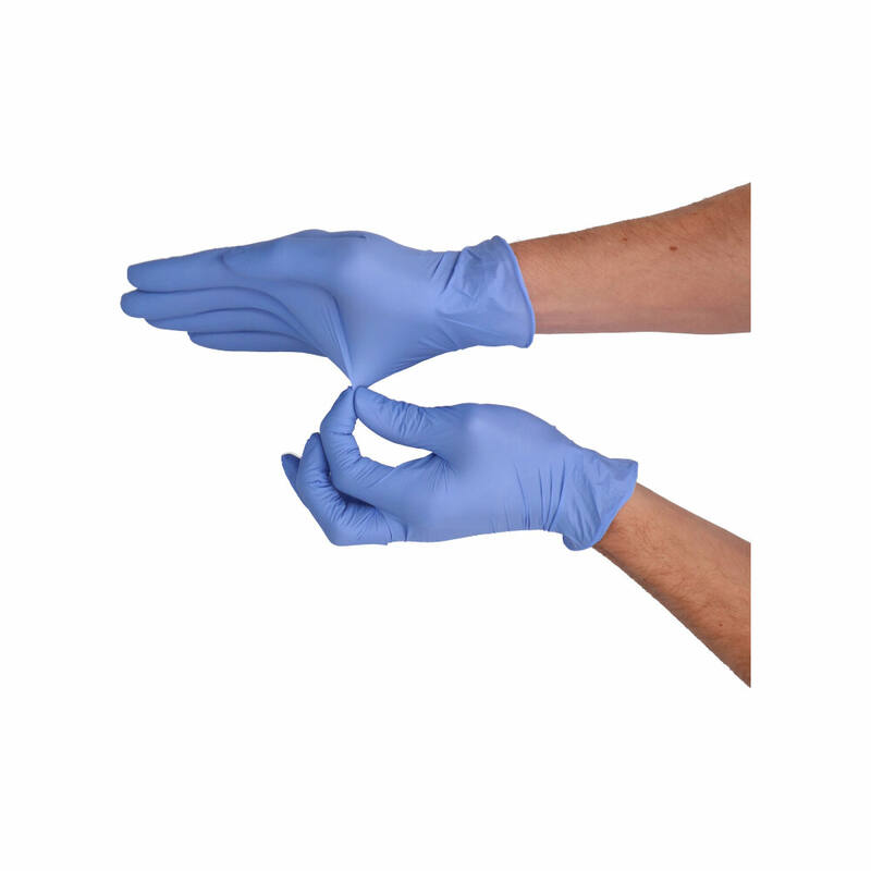 CMT Soft nitril handschoen blauw poedervrij large 1000 st/doos