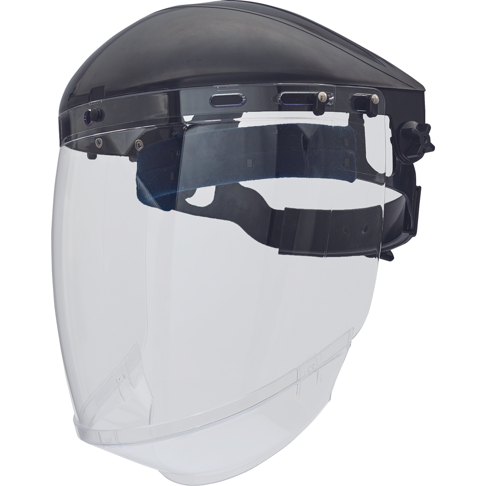 Cerva Vitrac Gelaatscherm visors polycarb.AS,AF helder met kinbescherming