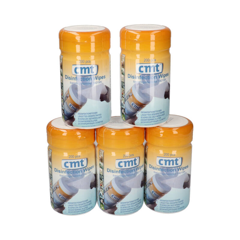 Desinfectie Doekjes Busje 14019N Wit 200 wipes in bus