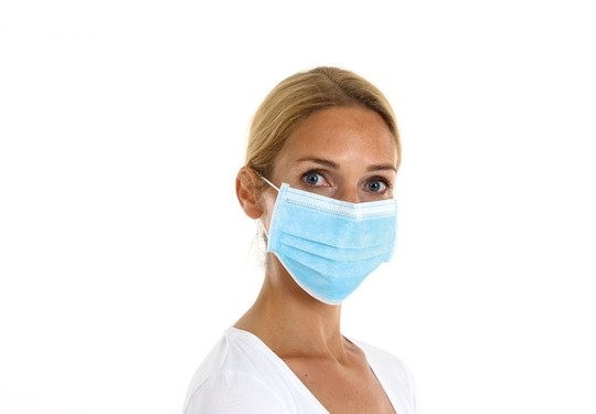 CMT Mondmasker PP non woven, 3 laags blauw 