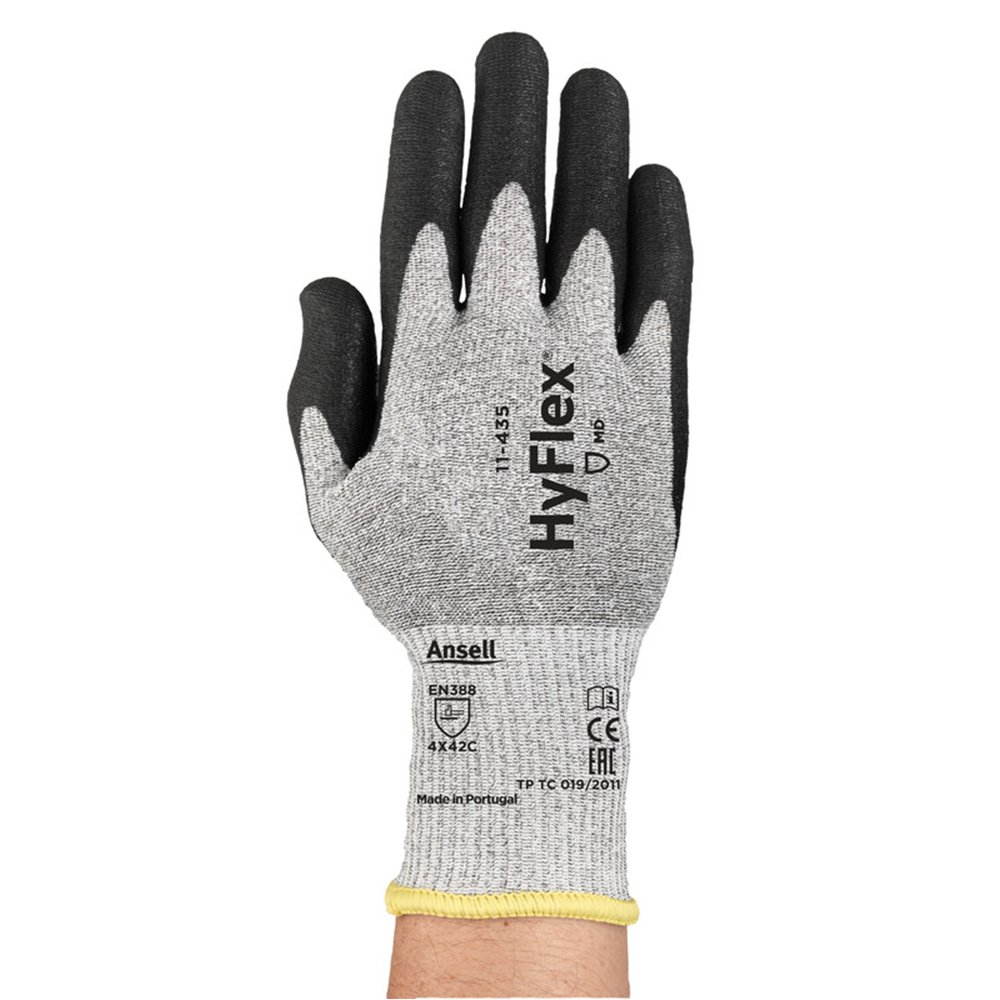 Ansell HyFlex 11-435 grijs/zwart handschoen