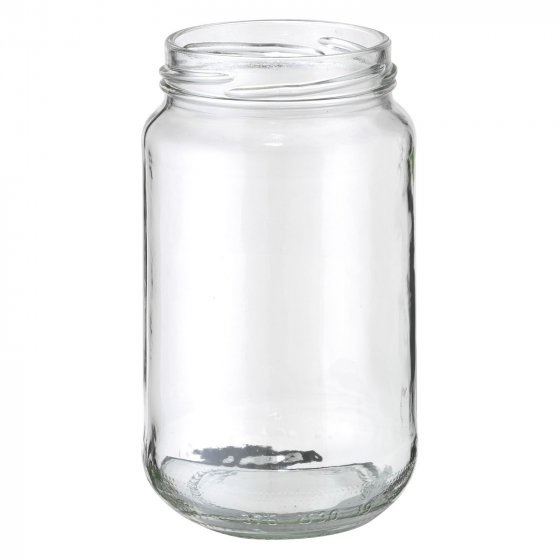 Monsterpot, 374 ml, wit, glas, rond