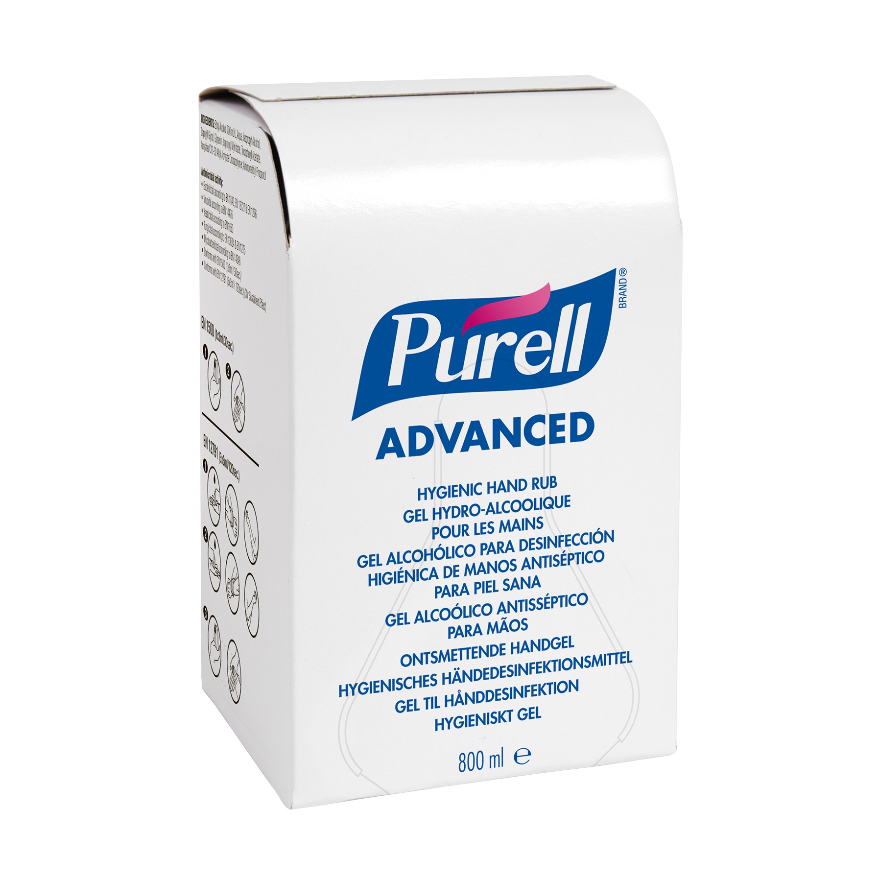 Gojo Purell advanced, handsanitizer gel 12x800ml