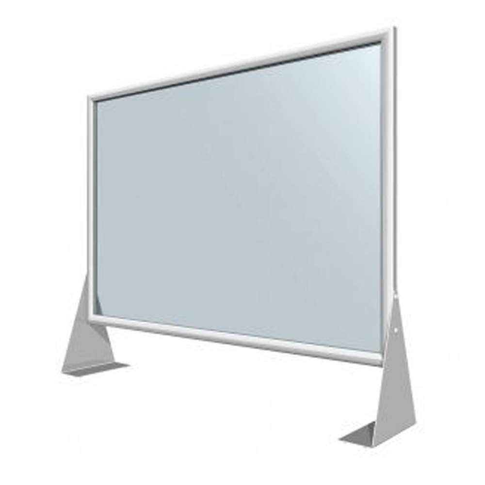 Plexiglas beschermwand + frame 70x50cm