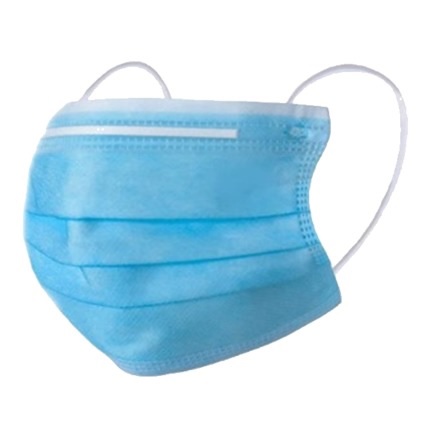 Mondmasker Non-Woven 3 Laags Chirurgisch in dispenser 50 stuks