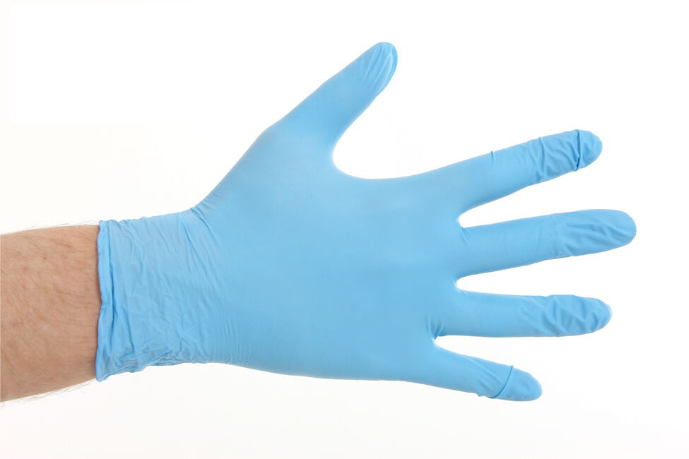 Nitril handschoen blauw poedervrij (diverse maten, 1000 handschoen overdoos)