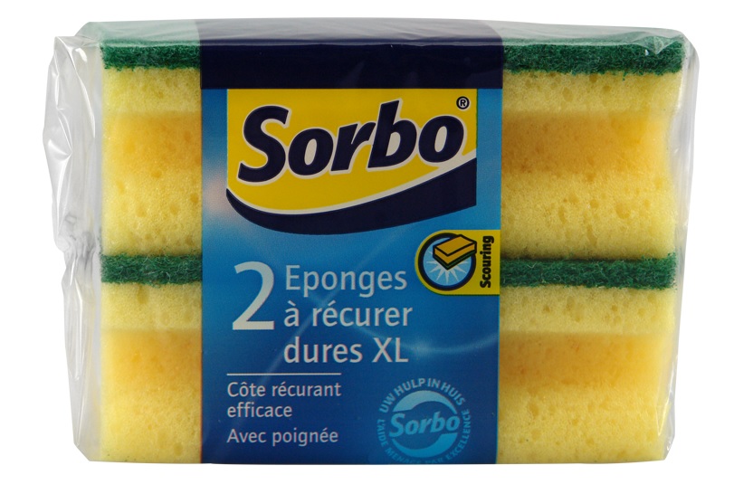 Sorbo Schuurspons hard XL 11,5x6,5x4cm 2 st