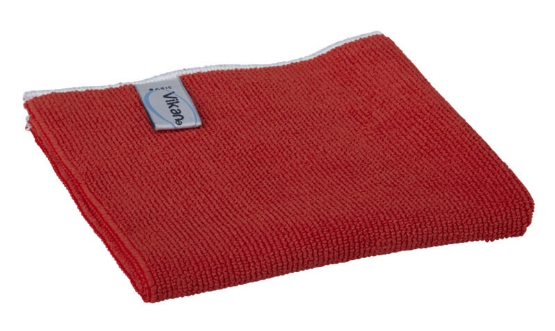 Vikan Microvezeldoek BASIC , 320 mm, Rood