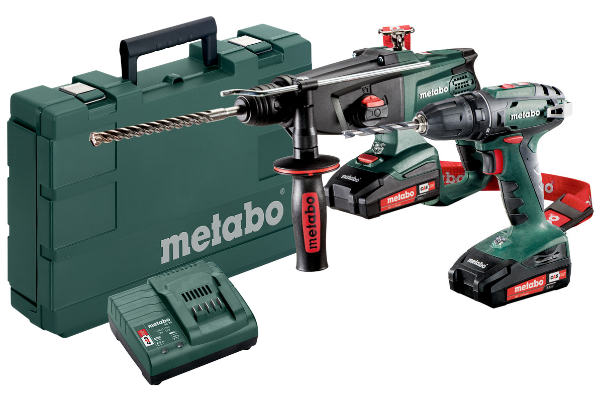 Metabo combo set 2.3.2 18 V alleen accu machines in de set