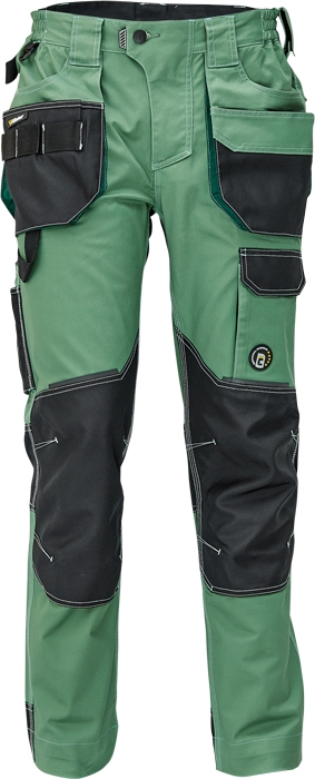 CERVA Dayboro Werkbroek Groen Met Multipockets TRIFIBETEX® Stof, Elastisch Pasvorm